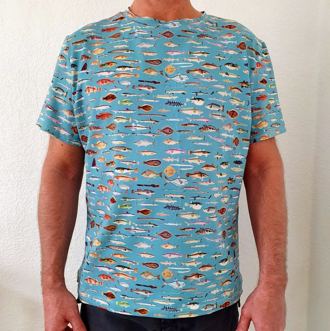 Fisker T-shirt, str. L/XL